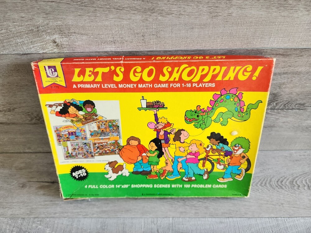 Vintage "Let's Go Shopping" Game by Trend Enterprises - 1979 Edition Educational